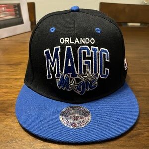 NBA Orlando Magic Throwback Snapback Hat - Black/Blue